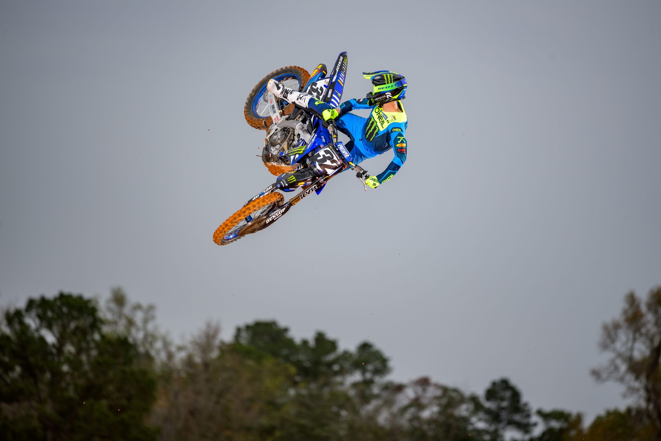 Justin Cooper riding his Yamaha YZ450F